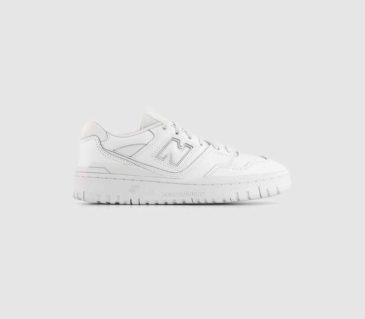 Kids New Balance BB550 Gs White Mono Trainers for sale