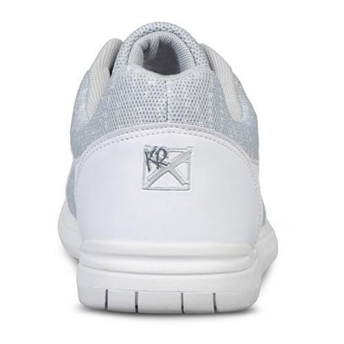 KR Men's Flyer Mesh White Grey Bowling Shoes