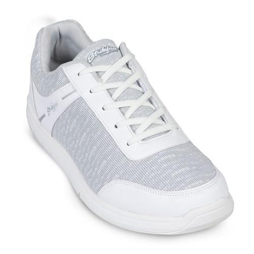 KR Men's Flyer Mesh White Grey Bowling Shoes