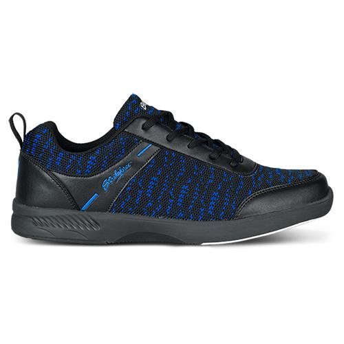 KR Strikeforce Men's Flyer Mesh Bowling Shoes Wide Black/Royal