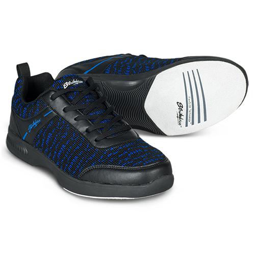 KR Strikeforce Men's Flyer Mesh Bowling Shoes Wide Black/Royal