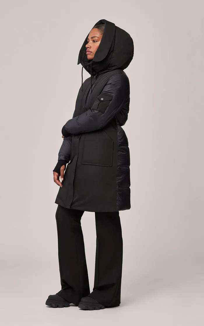 Ladies Hooded Down Coat - Mikaila