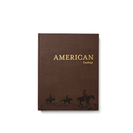 Brown Leather Bound Cowboy Book