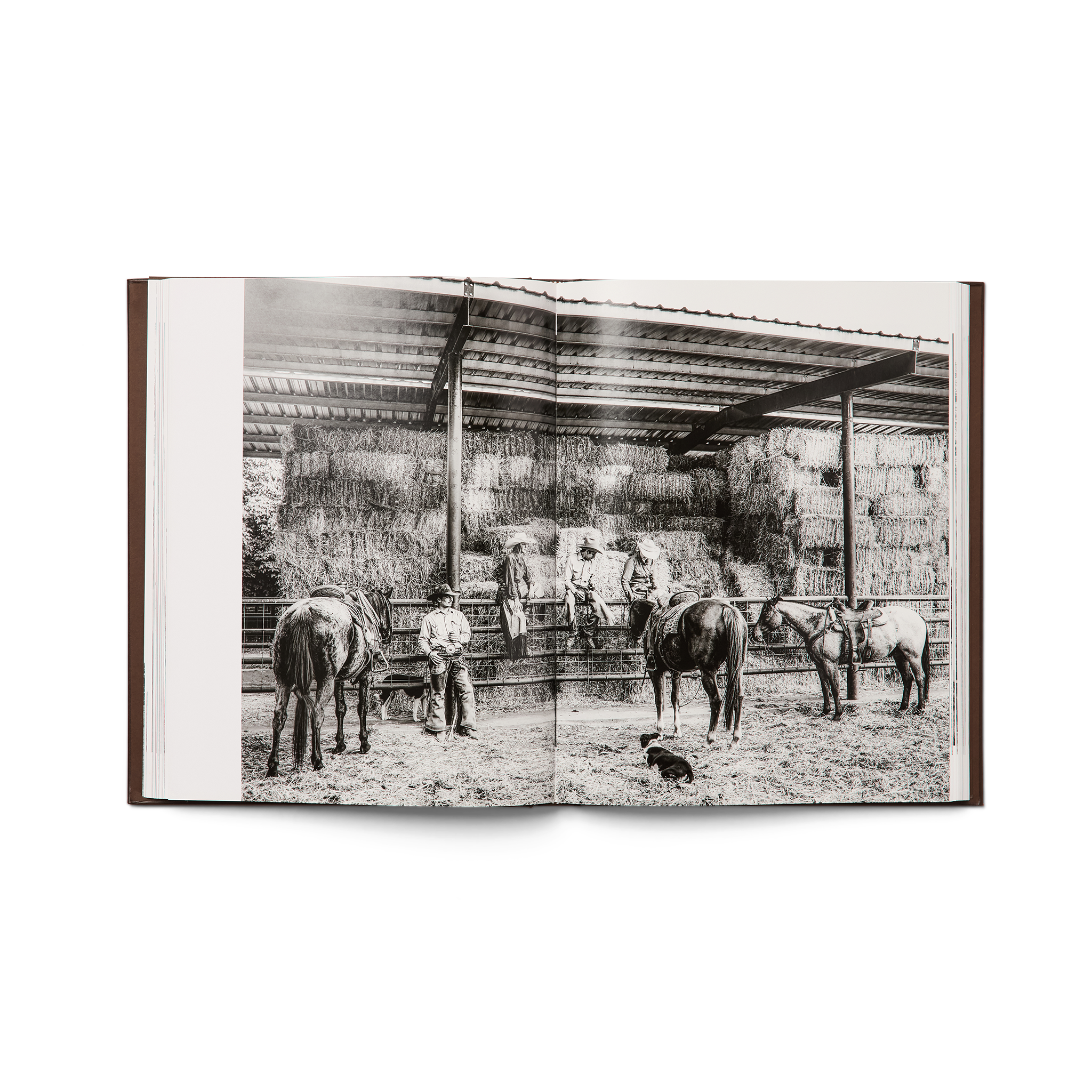 Brown Leather Bound Cowboy Book