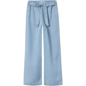 Light Blue Denim Rose Wide Jeans by Name It