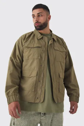 Lightweight Field Jacket with Zip-Up Feature