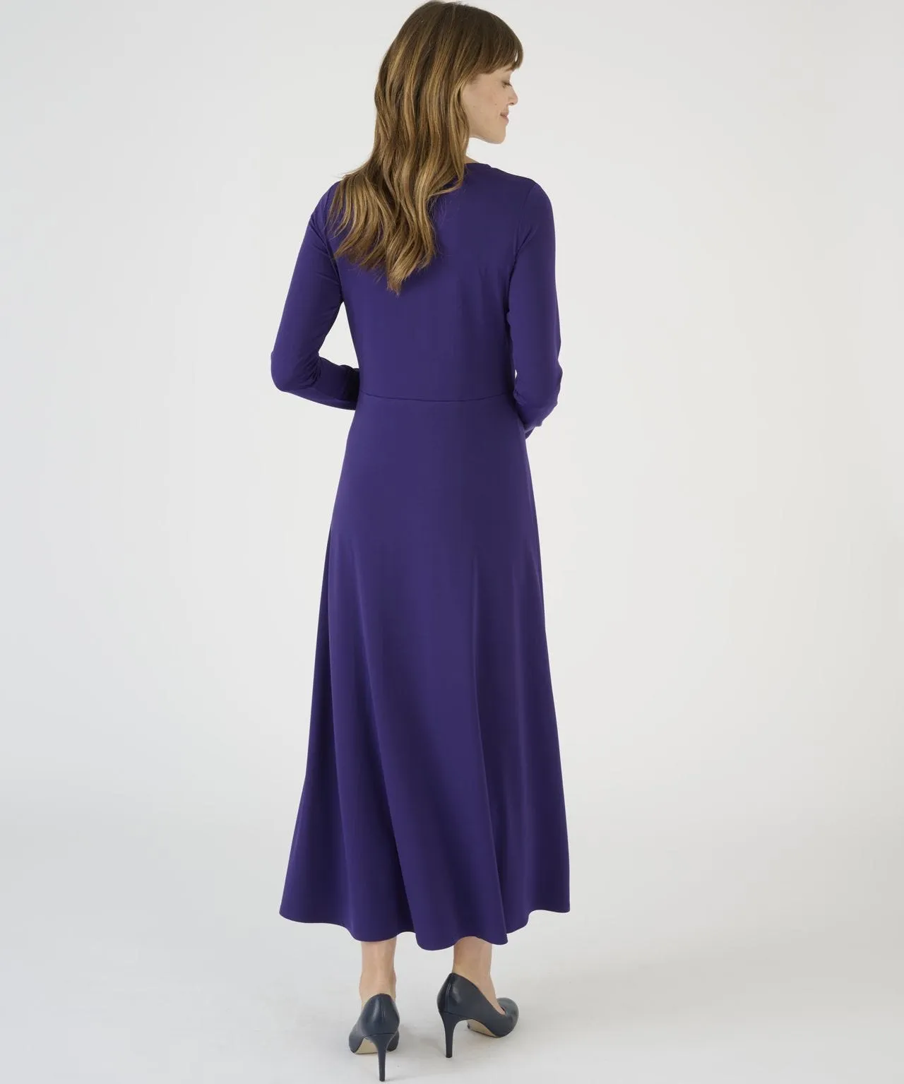 Long Sleeve Side Knot Jersey Dress