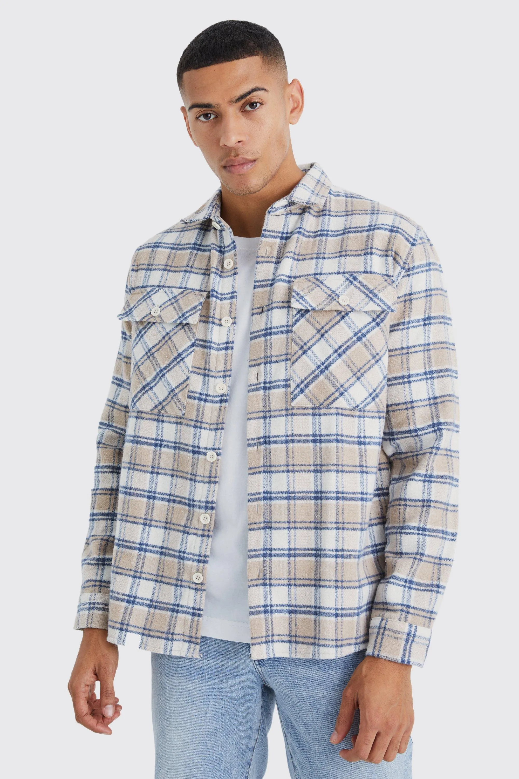 Longsleeve Flannel Shirt Jacket