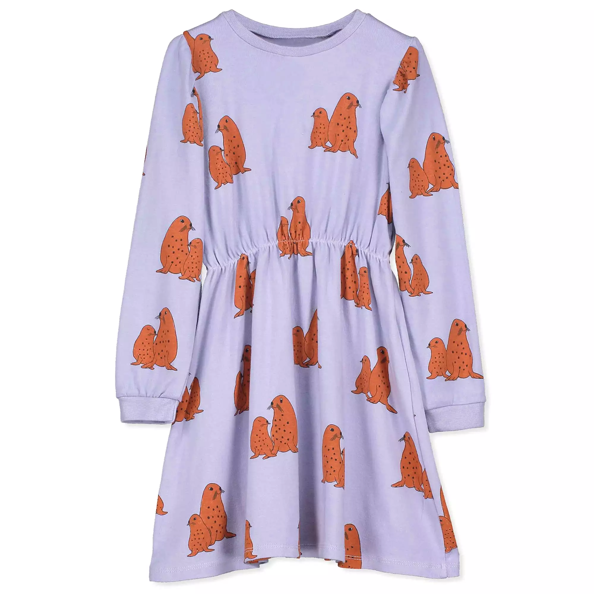 Lotie Kids Mauve Puffed Sleeved Dress