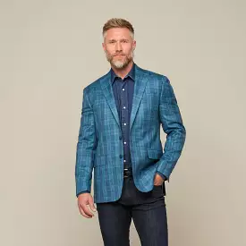 Lucchese Sport Coat - Blue/Green/Red Plaid