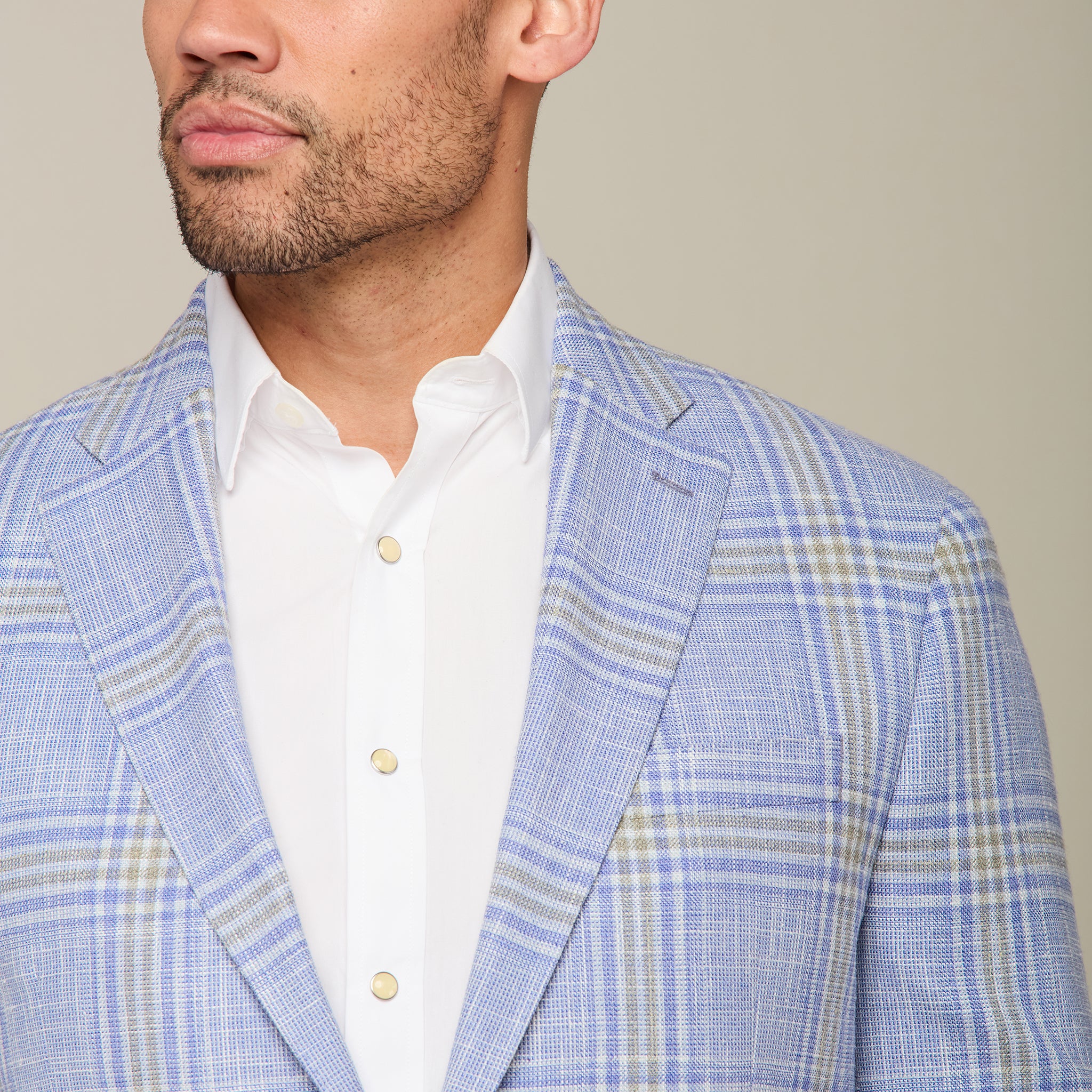 Lucchese Light Blue/Grey/White Sport Coat