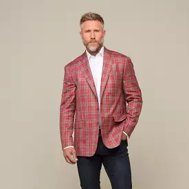 Lucchese Sport Coat - Red/Blue