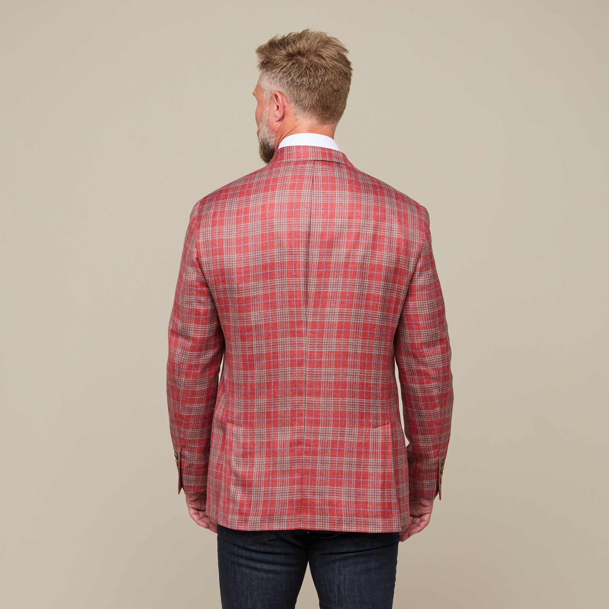 Lucchese Sport Coat - Red/Blue