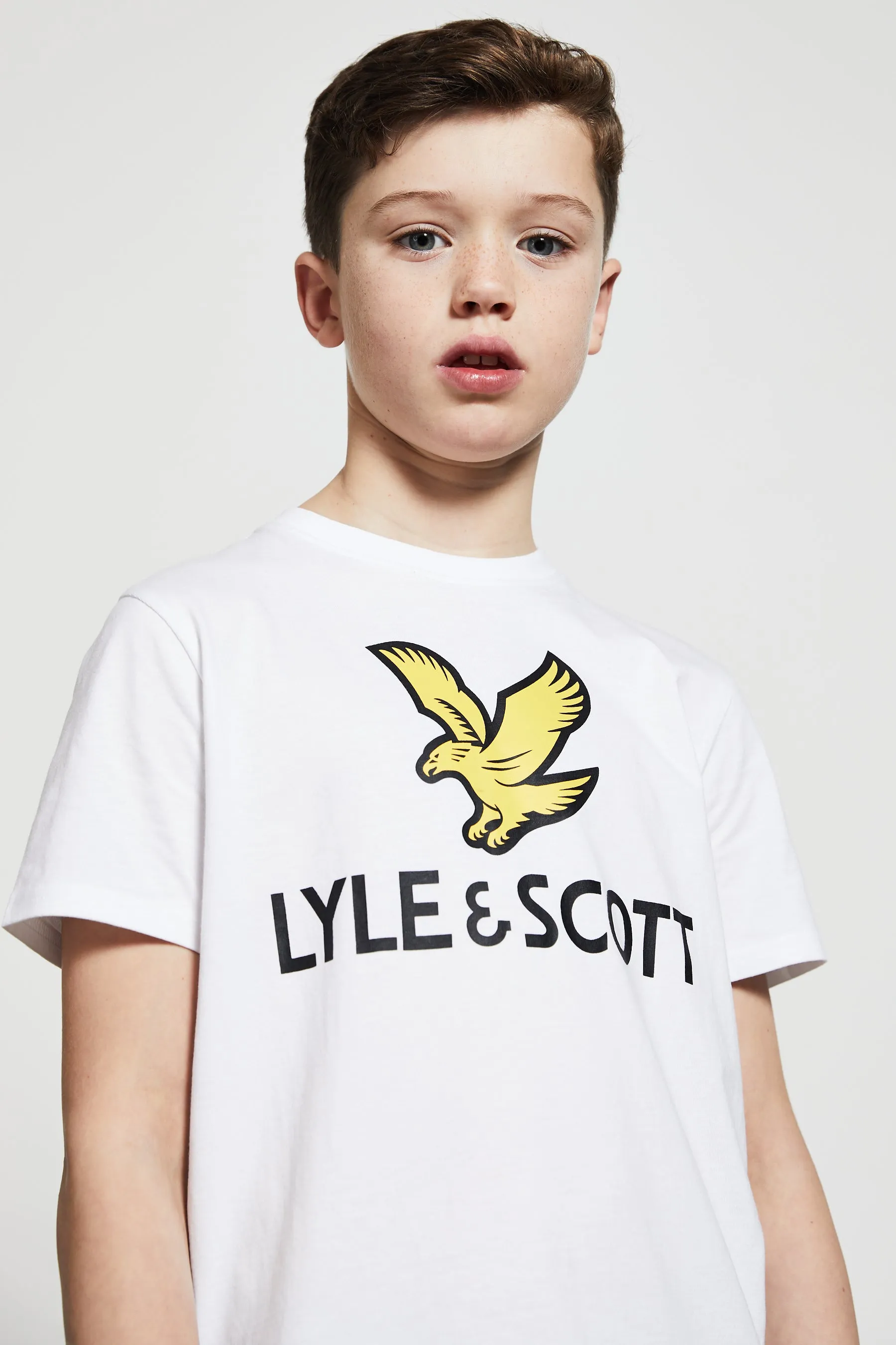 Lyle & Scott Boys T-Shirt - Short Sleeved - Eagle Logo