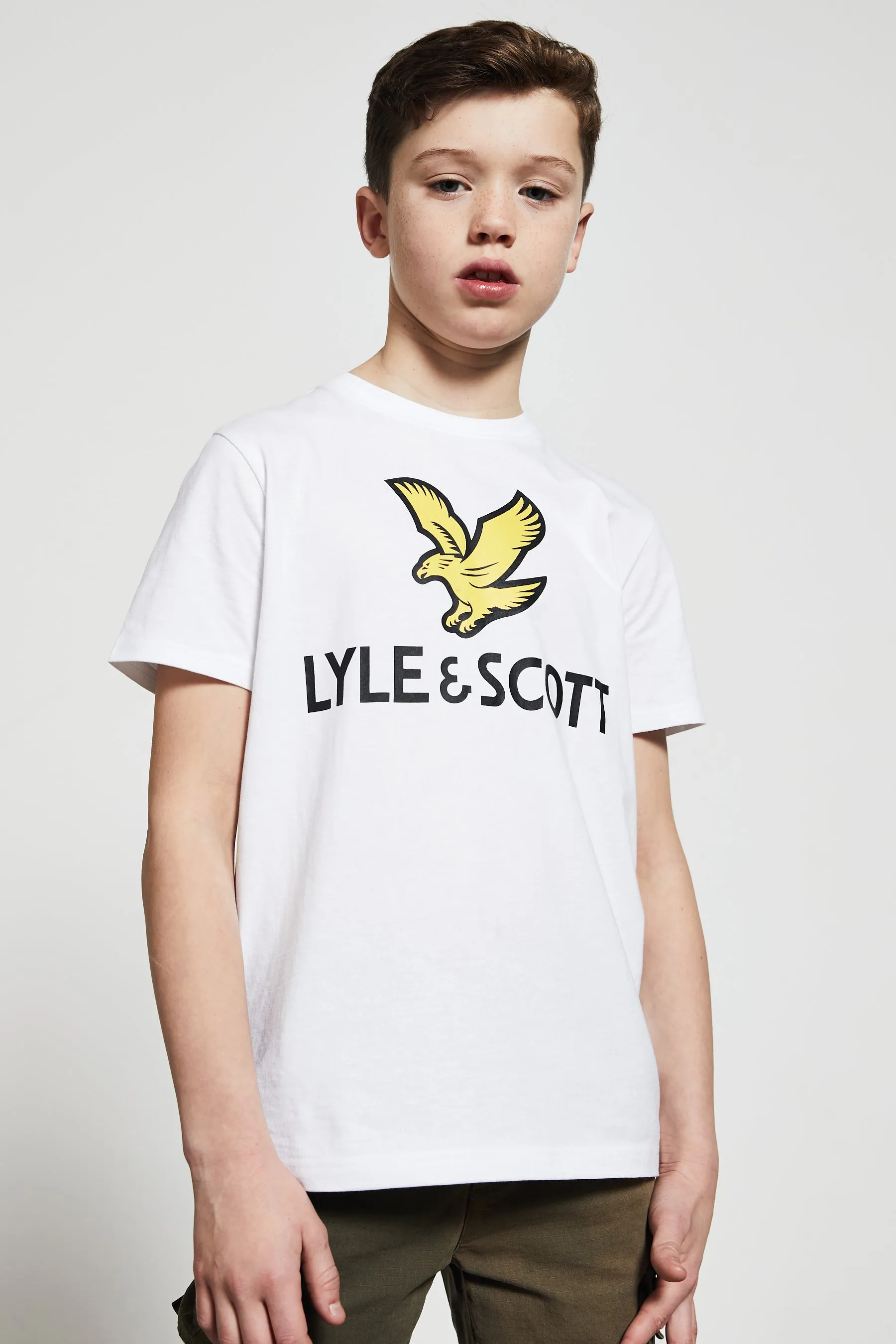 Lyle & Scott Boys T-Shirt - Short Sleeved - Eagle Logo