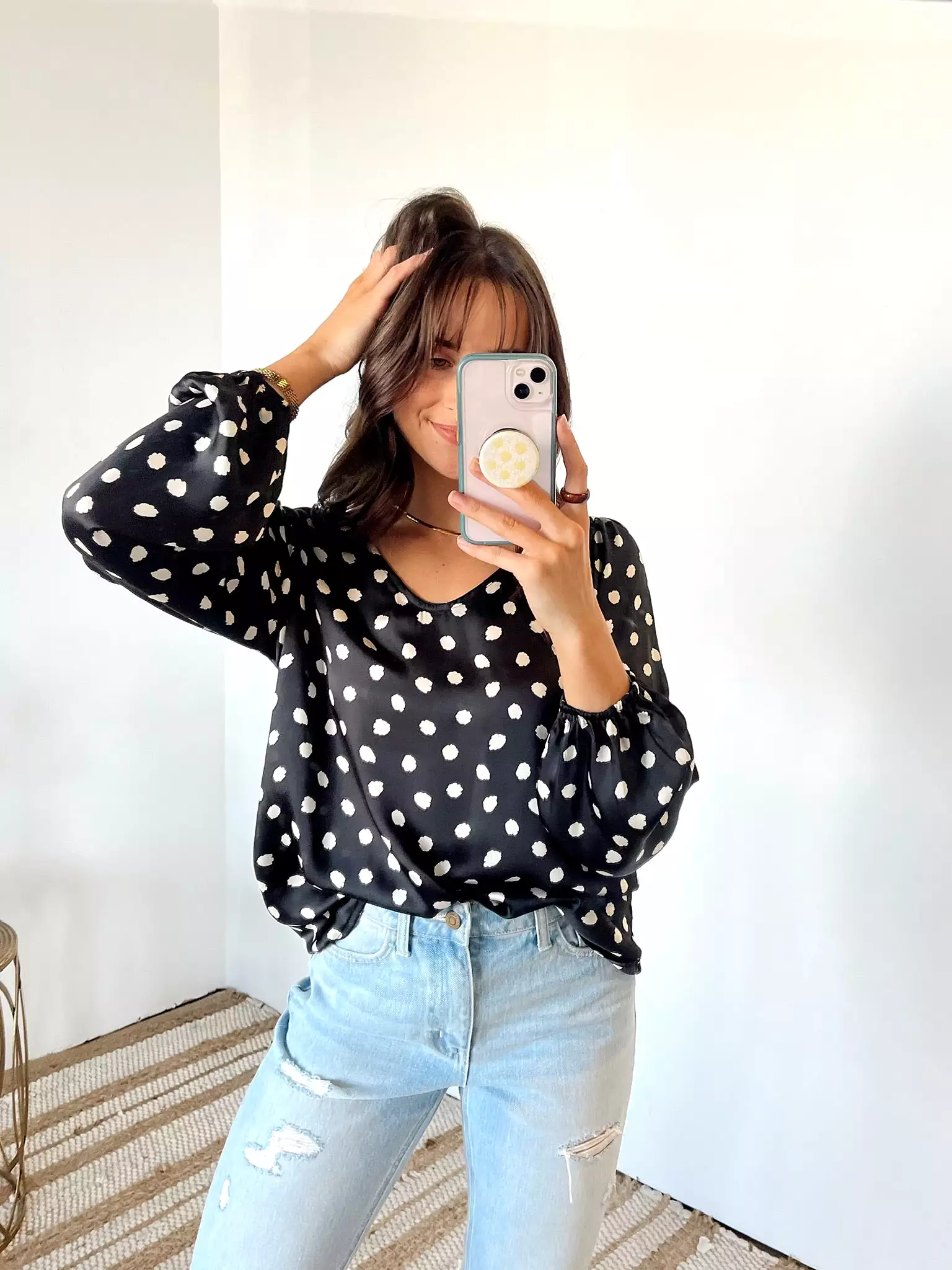 M Blown Away Dot Printed Blouse