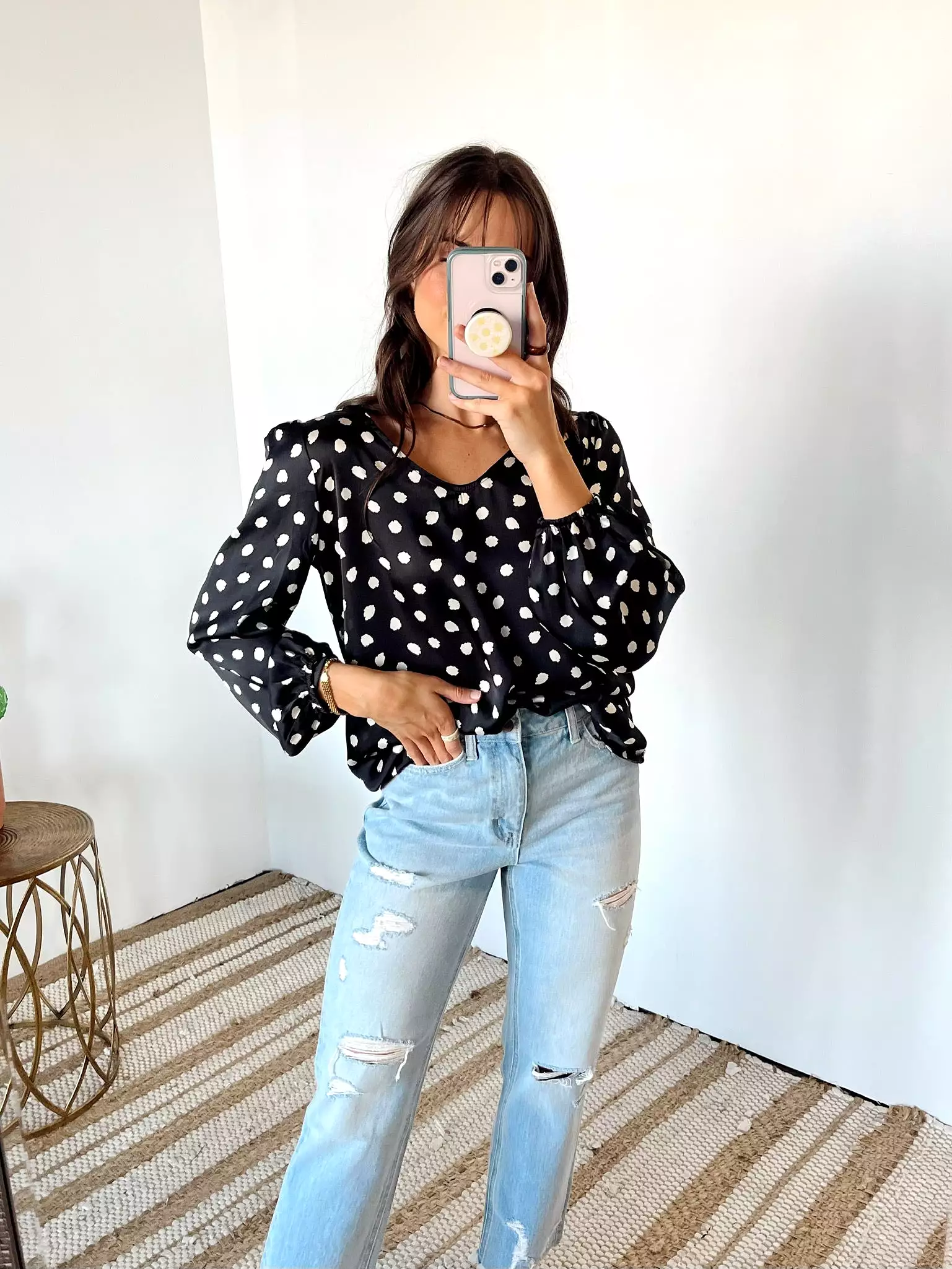 M Blown Away Dot Printed Blouse