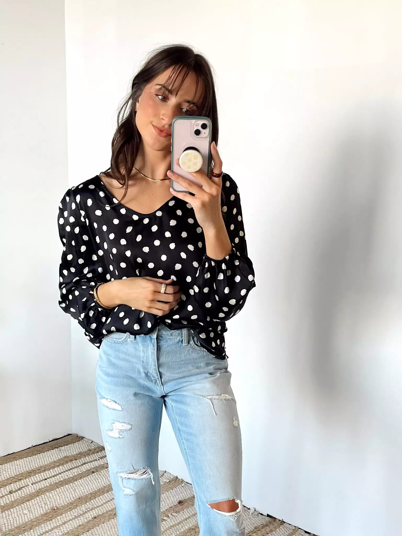 M Blown Away Dot Printed Blouse