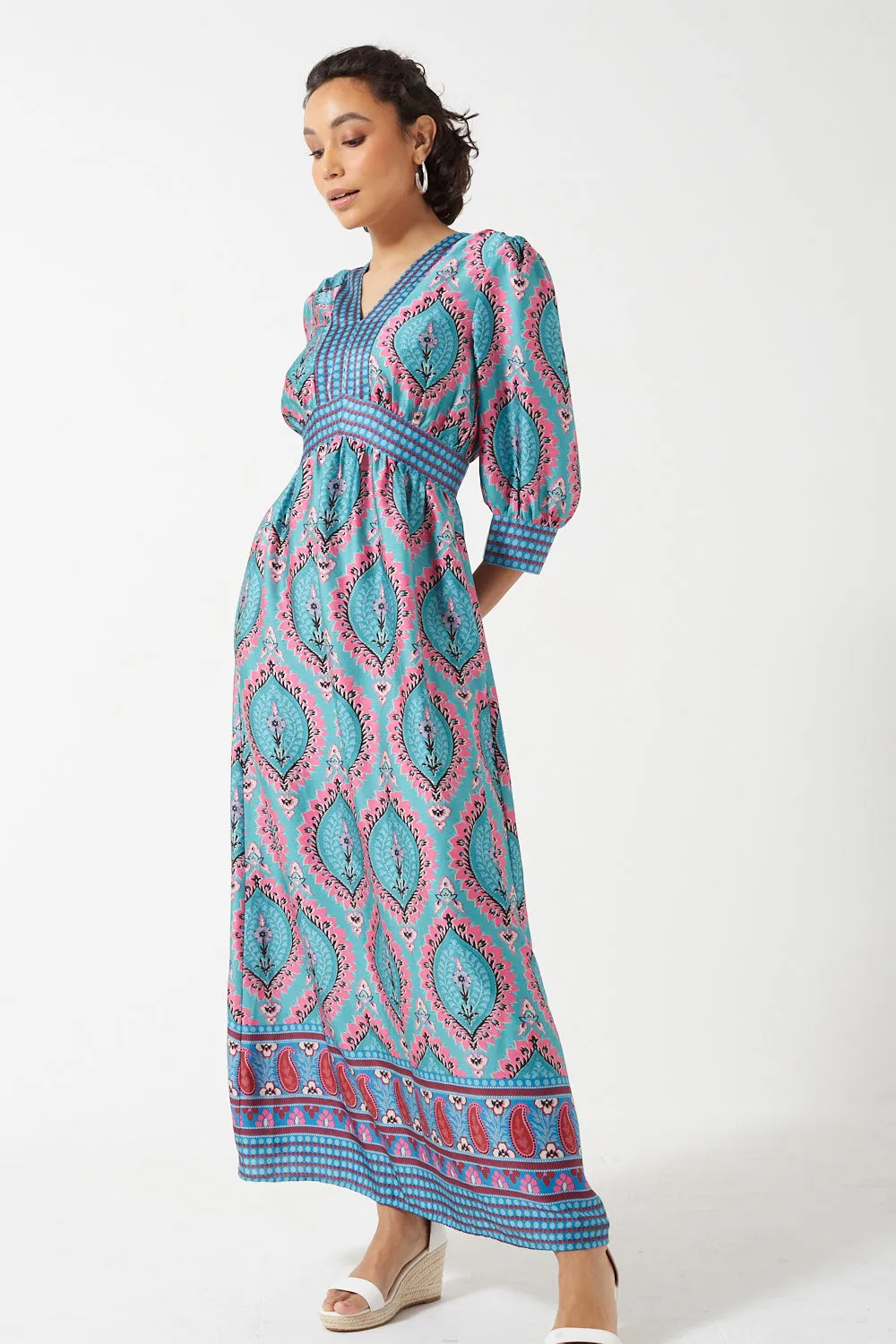 Long Sleeve Maxi Dress by Marc Angelo