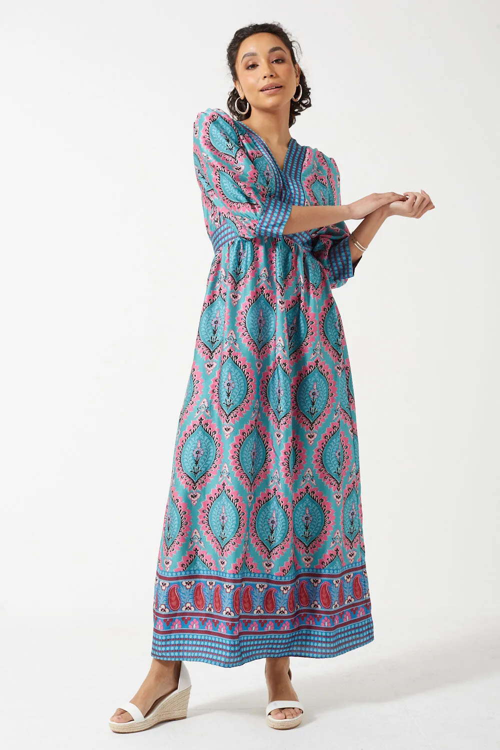 Long Sleeve Maxi Dress by Marc Angelo