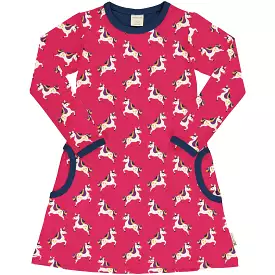 Maxomorra Dress - Forest Unicorn Design - Long Sleeves