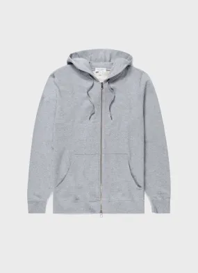 Men's Grey Loopback Zip Hoodie