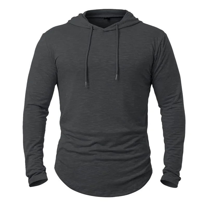 Men's Outdoor Leisure Hoodie in Cotton Blend - 33436530X