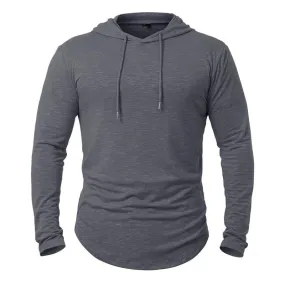 Men's Outdoor Leisure Hoodie in Cotton Blend - 33436530X