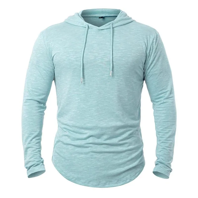 Men's Outdoor Leisure Hoodie in Cotton Blend - 33436530X