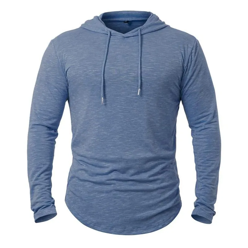 Men's Outdoor Leisure Hoodie in Cotton Blend - 33436530X