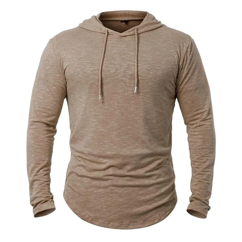 Men's Outdoor Leisure Hoodie in Cotton Blend - 33436530X