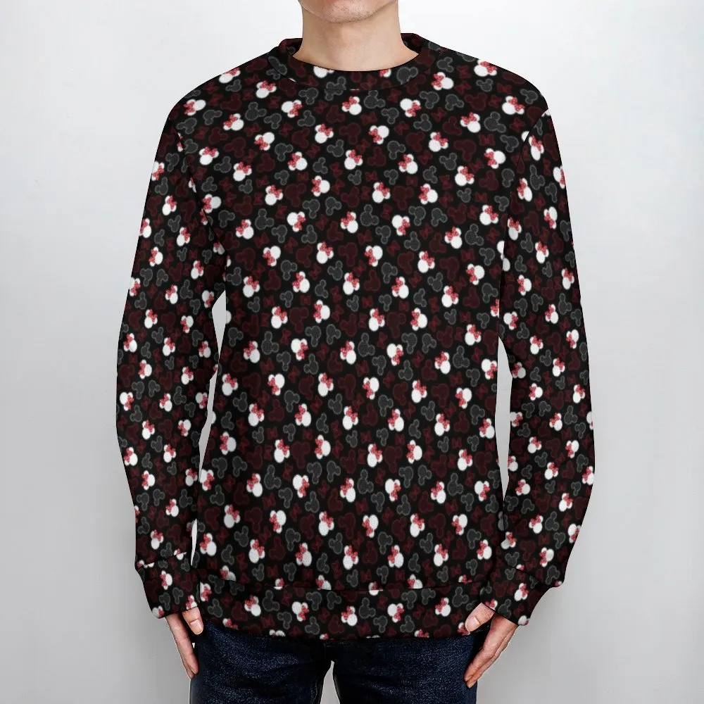 Mickey Minnie Dots Unisex Crewneck Sweater