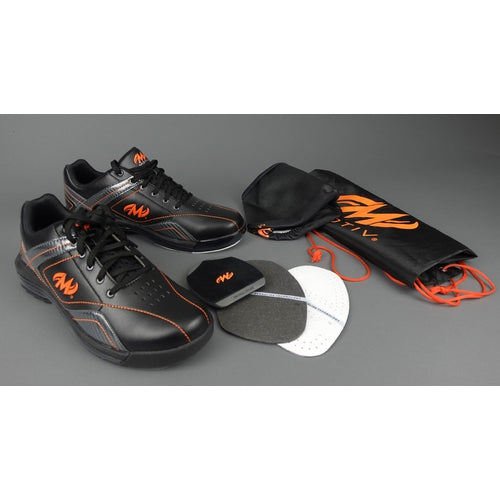 Men's Motiv Propel Bowling Shoes - Black/Carbon/Orange - Left Hand