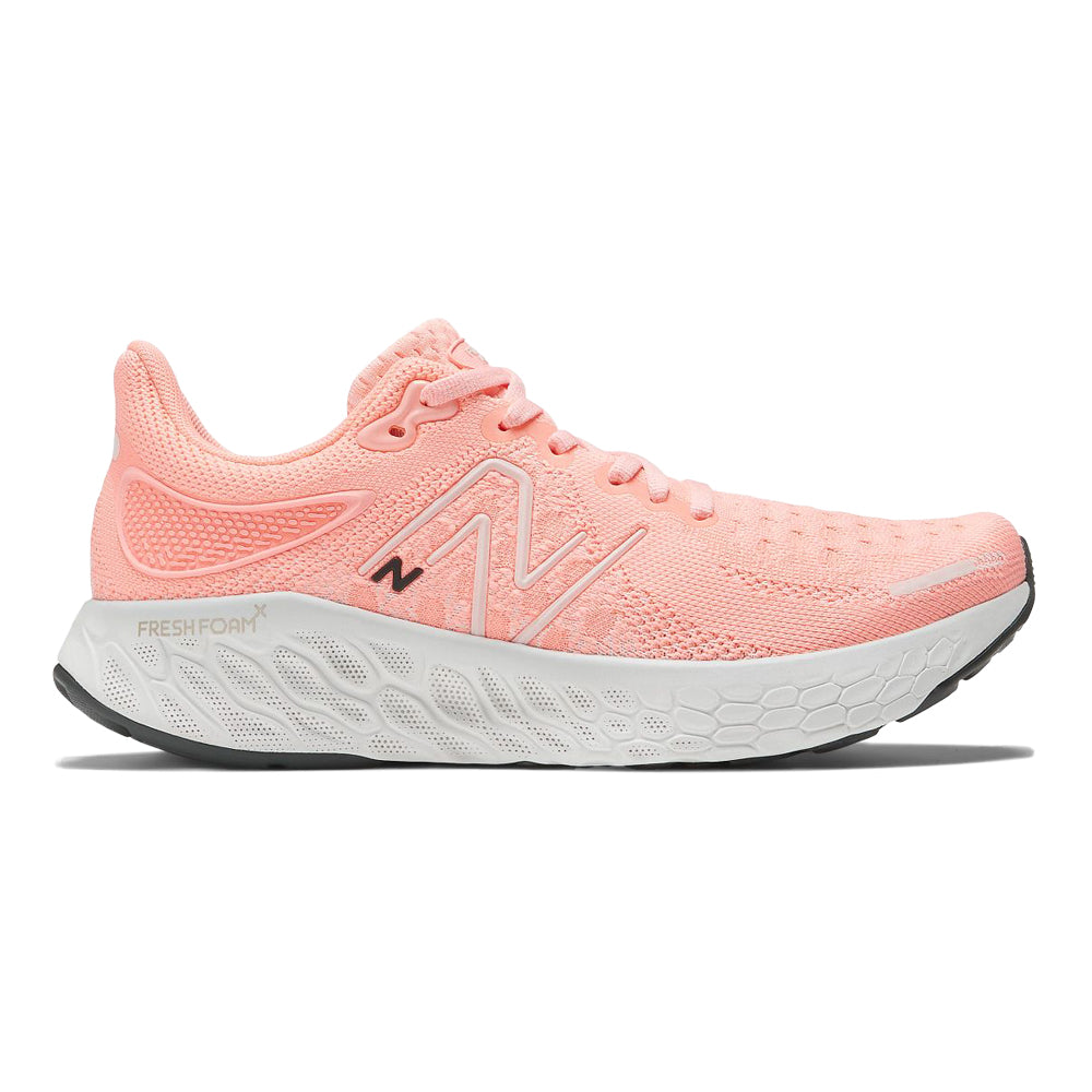 New Balance 1080v12 Women's Running Shoe in Grapefruit/Washed Pink, Size 7 Medium