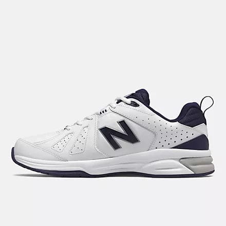 New Balance 624V5 White/Navy Shoe - Men's Wide (2E)