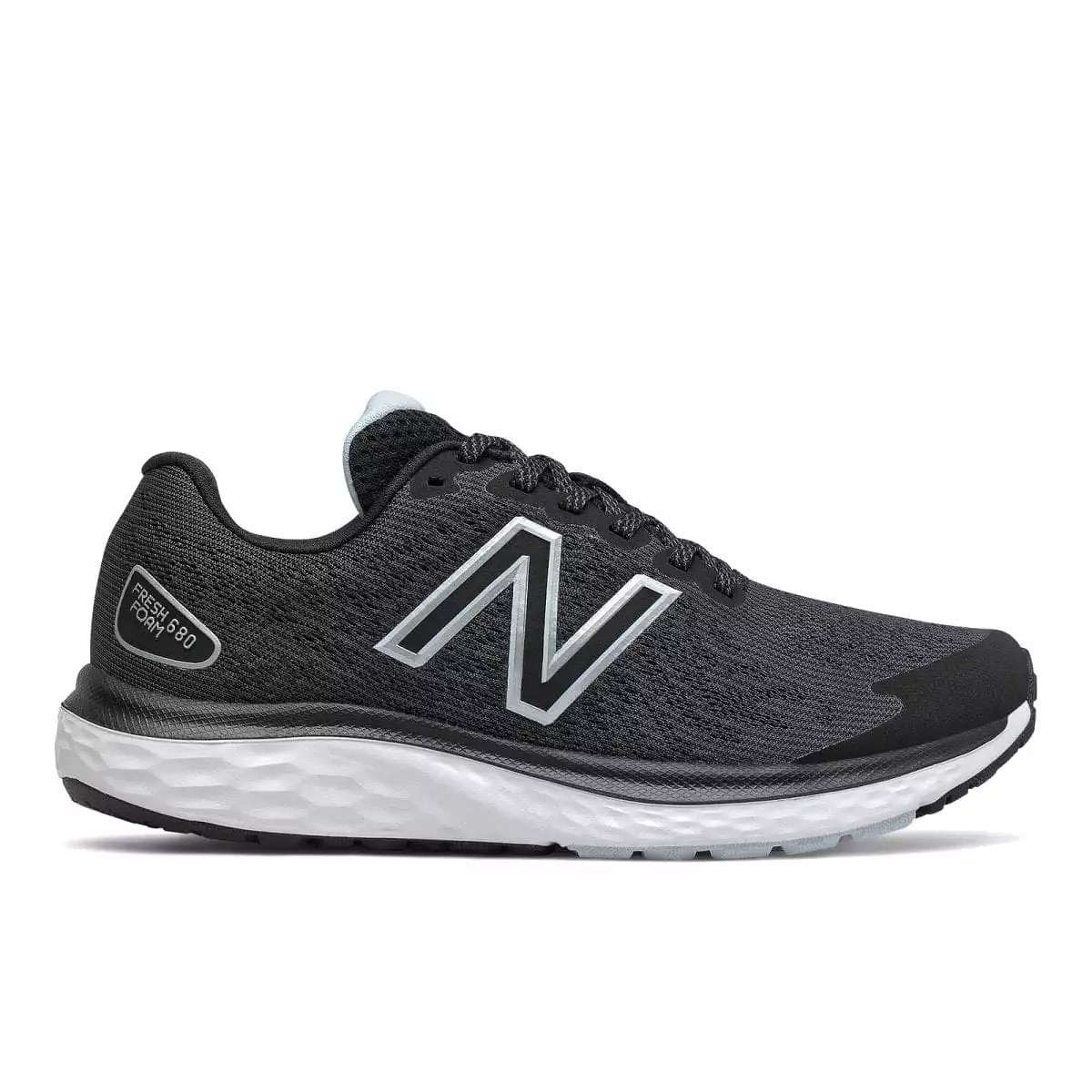 New Balance 680v7 Women's Running Shoe - Black/White - Fresh Foam