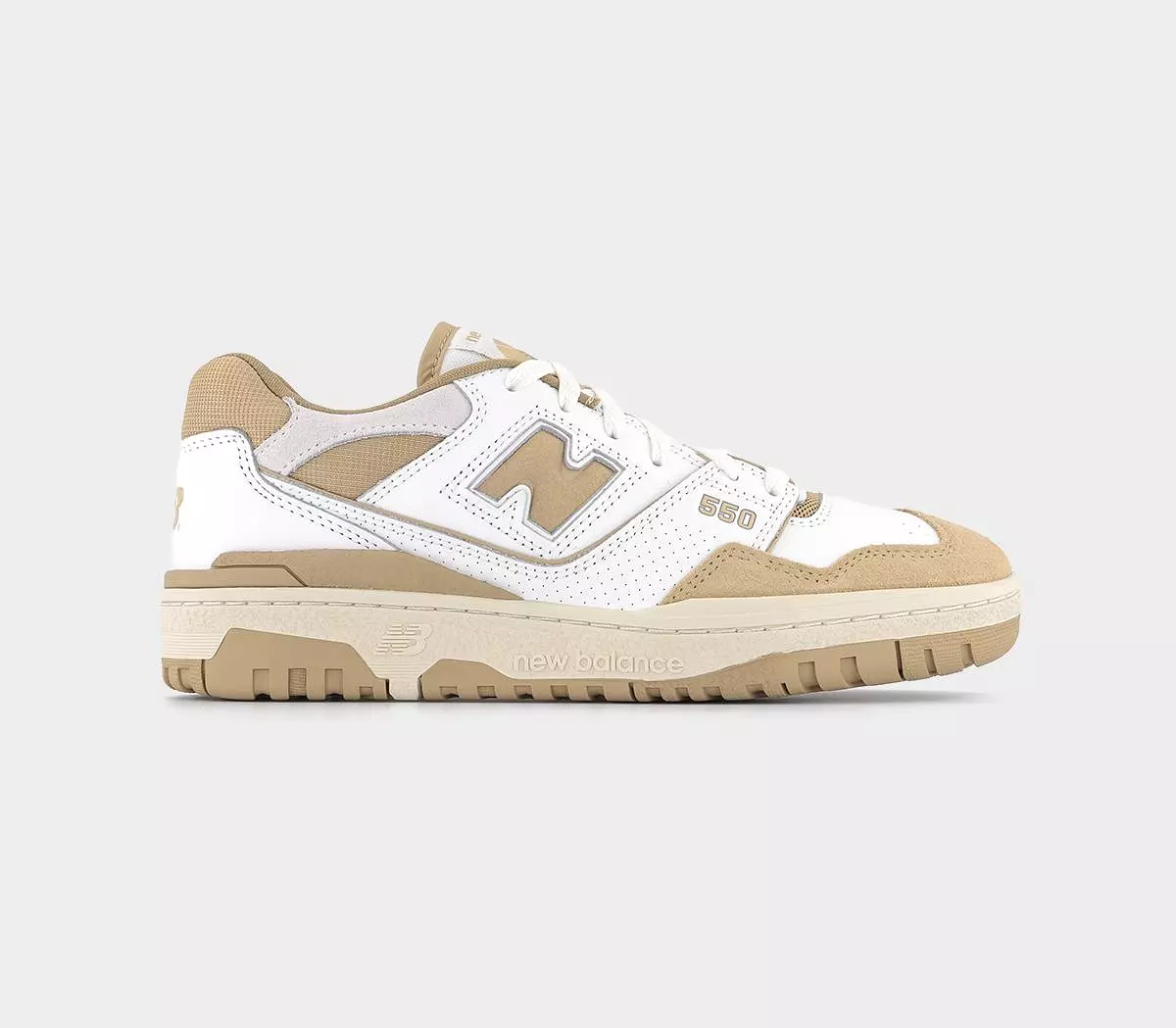 New Balance BB550 Trainers - White Sand Offwhite Color