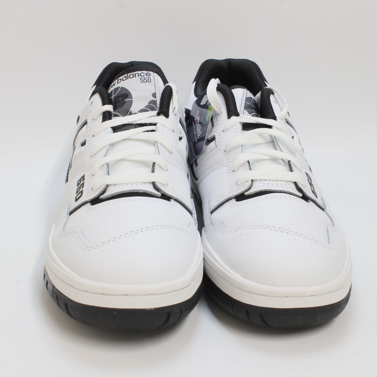 New Balance BB550 White Black Athletic Shoes