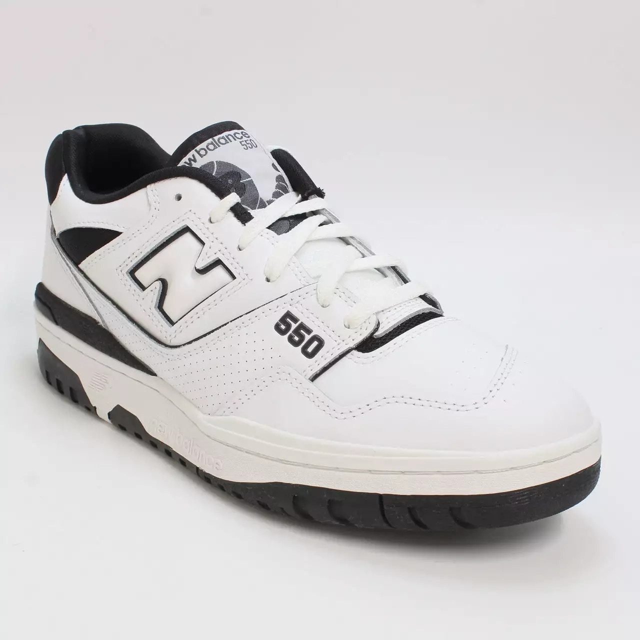 New Balance BB550 White Black Athletic Shoes