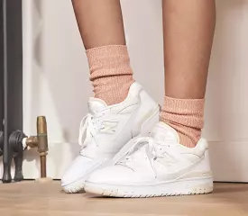 New Balance BB550 White Cream Trainers