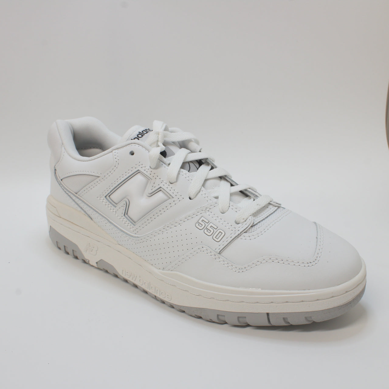 New Balance BB550 White Grey Athletic Shoes