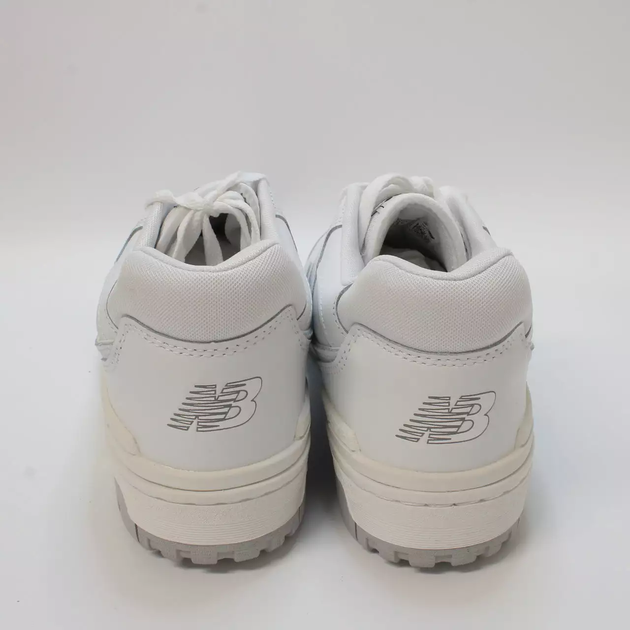 New Balance BB550 White Grey Athletic Shoes.