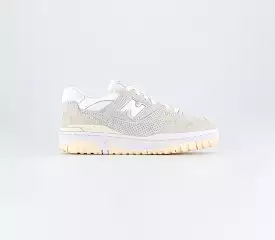 New Balance BB550 White Off White Cream Sneakers