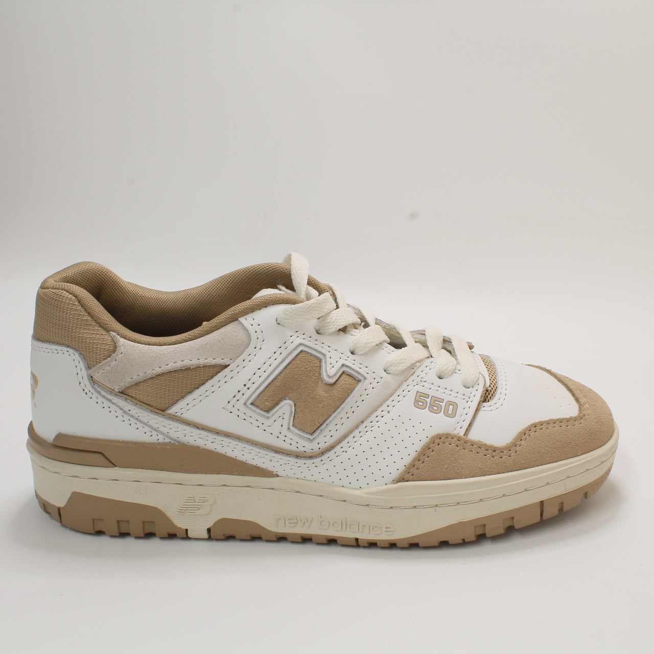 New Balance BB550 White Sand Off-white Athletic Shoes