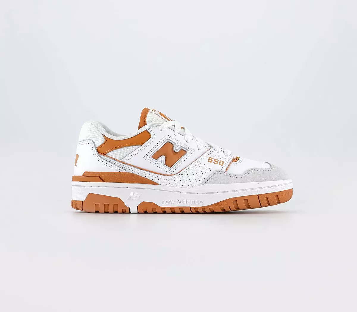 New Balance BB550 - White/Orange/Grey - UK Size 4