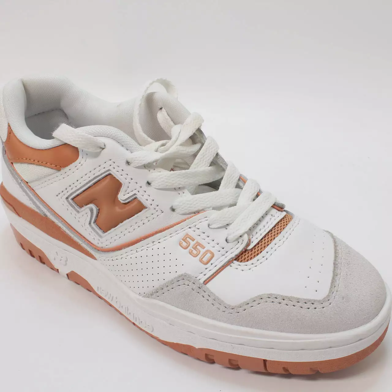 New Balance BB550 - White/Orange/Grey - UK Size 4