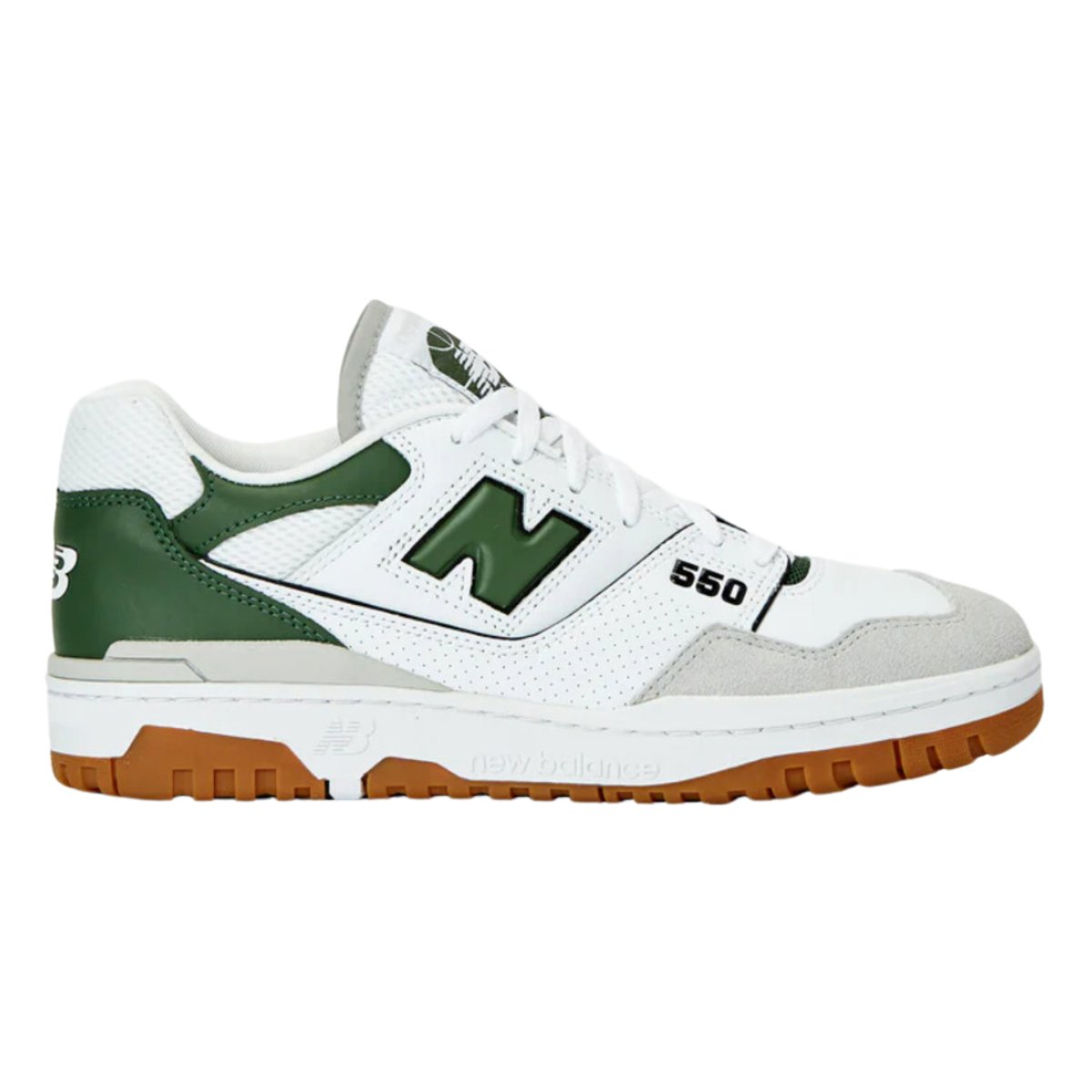 New Balance BB550ESB Men's White Green Gum