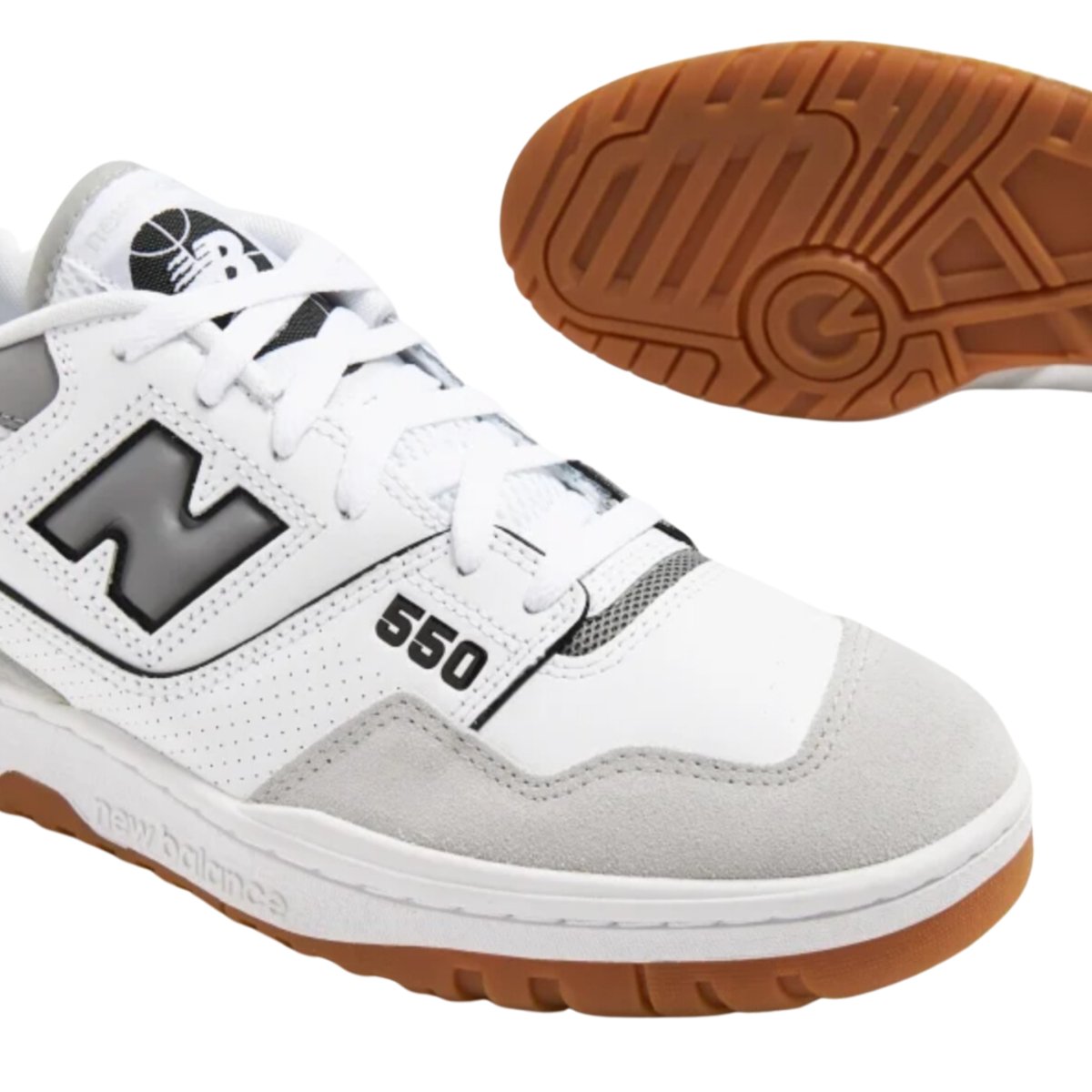 New Balance BB550ESC White Gray Gum Men's - Buy Now