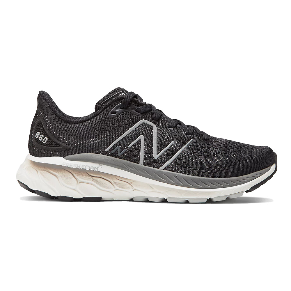 New Balance Fresh Foam X 860v13 Women's Running Shoes, Black/Castlerock, Size 7.5 Medium