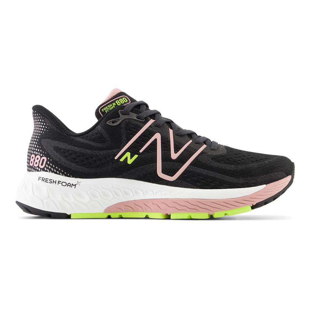 New Balance Fresh Foam X 880v13 Women's Running Shoes, Black/Pink Moon, Size 7 D Wide.